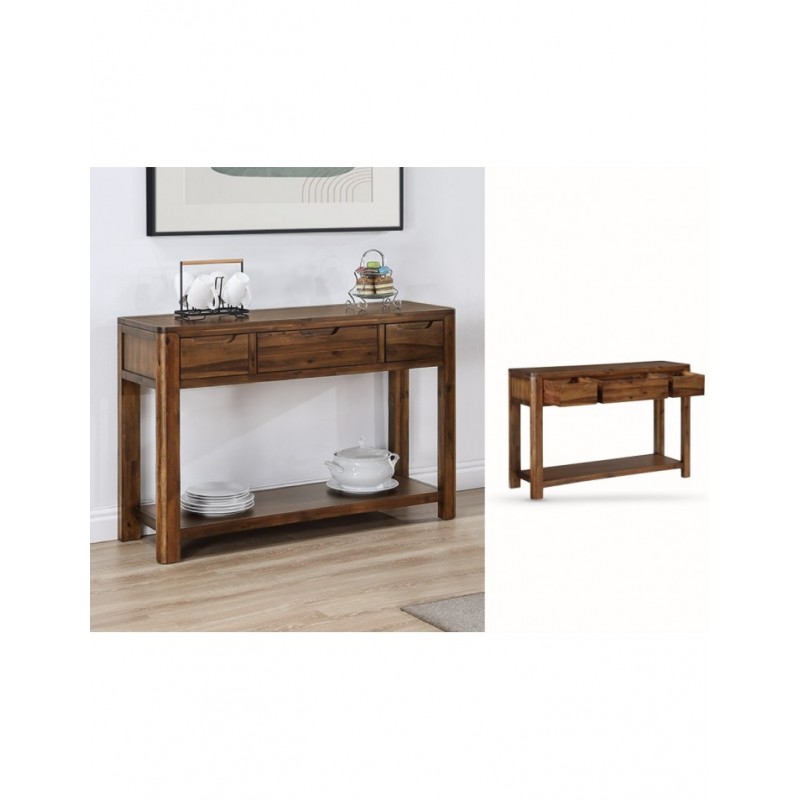 AM Monterey 3 Drawer Console Table